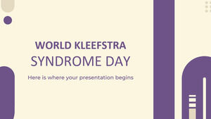 Journée mondiale du syndrome de Kleefstra
