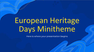 Minithema der Europäischen Tage des Denkmals