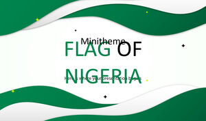 Flagge von Nigeria Minithema