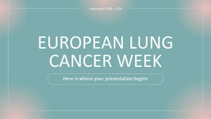 Săptămâna europeană a cancerului pulmonar