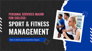 Servicii personale Major for College: Sport & Fitness Management