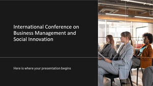 Conférence internationale sur la gestion d'entreprise et l'innovation sociale