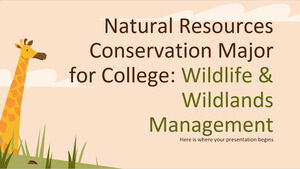 Conservazione delle risorse naturali Maggiore per il college: gestione della fauna selvatica e delle terre selvagge