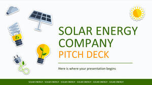شركة الطاقة الشمسية Pitch Deck