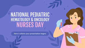 Nationaler Tag der Krankenschwestern für pädiatrische Hämatologie und Onkologie