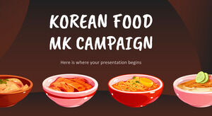 Campagne de cuisine coréenne MK