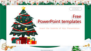 Templat PowerPoint Pohon Natal
