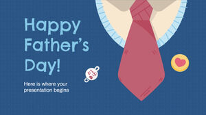PowerPoint-Vorlagen zum glücklichen Vatertag