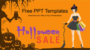 Modelos de PowerPoint de promoção de Halloween