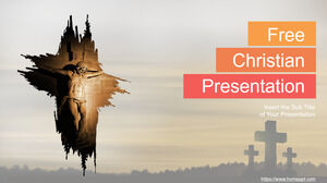 PowerPoint template for the Christian theme of Jesus