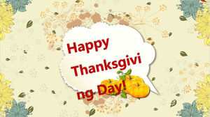 Modèle PowerPoint de joyeux Thanksgiving