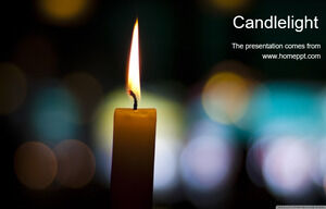 Candlelight PPT template