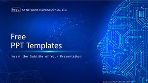 Modelos de PowerPoint de Tecnologia Azul