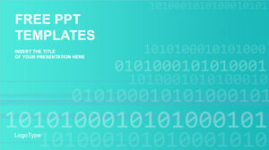 Binary Code Blue PowerPoint Templates PowerPoint Templates Free Download