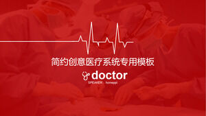 Unduh Templat PPT Laporan Kerja Dokter Rumah Sakit Merah Sederhana