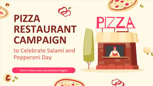 Pizza-Restaurant-Kampagne zur Feier des Salami- und Peperoni-Tages
