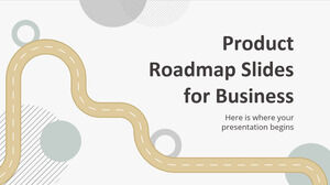 Diapositive della roadmap del prodotto per le aziende