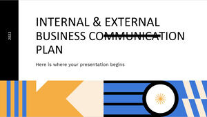 Interner und externer Geschäftskommunikationsplan