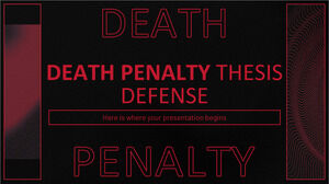 Difesa della tesi sulla pena di morte