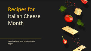 Receitas para o mês do queijo italiano