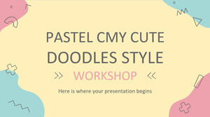 باستيل CMY Palette Cute Doodles Style Workshop