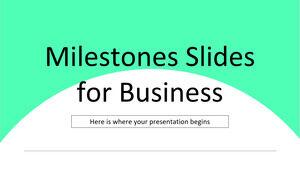 Diapositive di pietre miliari per il business