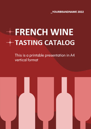 Französischer Weinverkostungskatalog