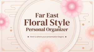 Organizador personal de estilo floral del Lejano Oriente