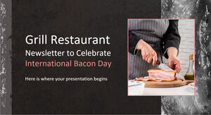 Grill Restaurant Newsletter pour célébrer la Journée internationale du bacon