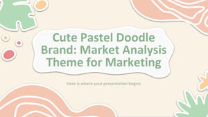 Marca Cute Pastel Doodle: tema de análise de mercado para marketing
