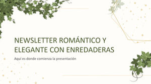 Elegant Romantic Vines Newsletter