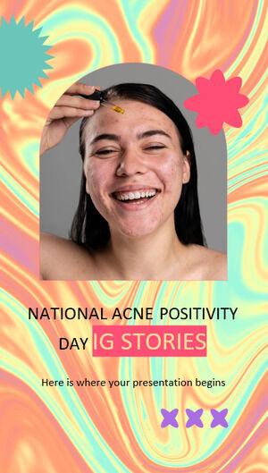 قصص IG اليوم الوطني لإيجابية حب الشباب