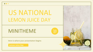 Minimotyw amerykańskiego narodowego dnia soku z cytryny