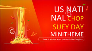 Minithème de la Journée nationale américaine du Chop Suey