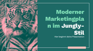 Modern Jungly Style Marketing Plan
