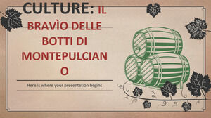 Cultura Italiei: Il Bravio delle Botti di Montepulciano - Apărarea tezei
