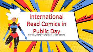 공공의 날에 국제 읽기 만화
