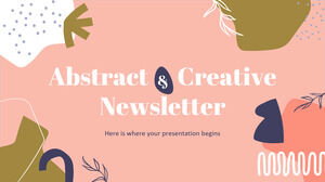 Newsletter abstraite et créative