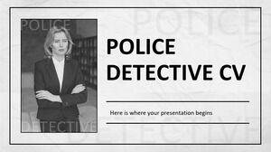 Police Detective CV