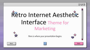 Estetyczny interfejs internetowy w stylu retro dla marketingu