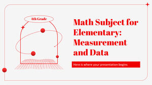 Математический предмет для начальной школы - 4 класс: измерения и данные