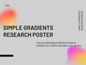 Plakat badawczy dotyczący prostych gradientów