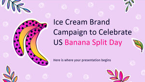 Campanha da marca de sorvete para comemorar o Banana Split Day nos EUA