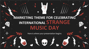 国際ストレンジ ミュージック デーを祝うためのマーケティング テーマ 国際ストレンジ ミュージック デーを祝うための多目的マーケティング テーマ プレゼンテーション テンプレート