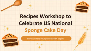 慶祝美國全國海綿蛋糕日的食譜研討會