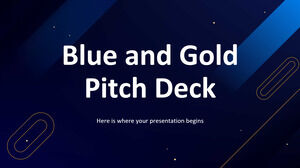 Mavi ve Altın Pitch Deck