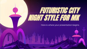 Futuristic City Night Style для МК