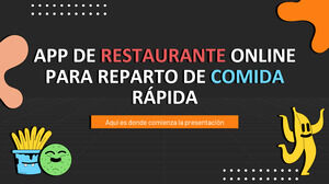 Aplicación de entrega de comida rápida para restaurantes en línea