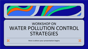 Workshop sulle strategie di controllo dell'inquinamento idrico