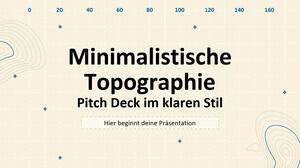 Topografia minimalista Stile chiaro Pitch Deck